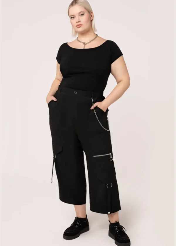 Hell Bunny Mallory Trousers Black