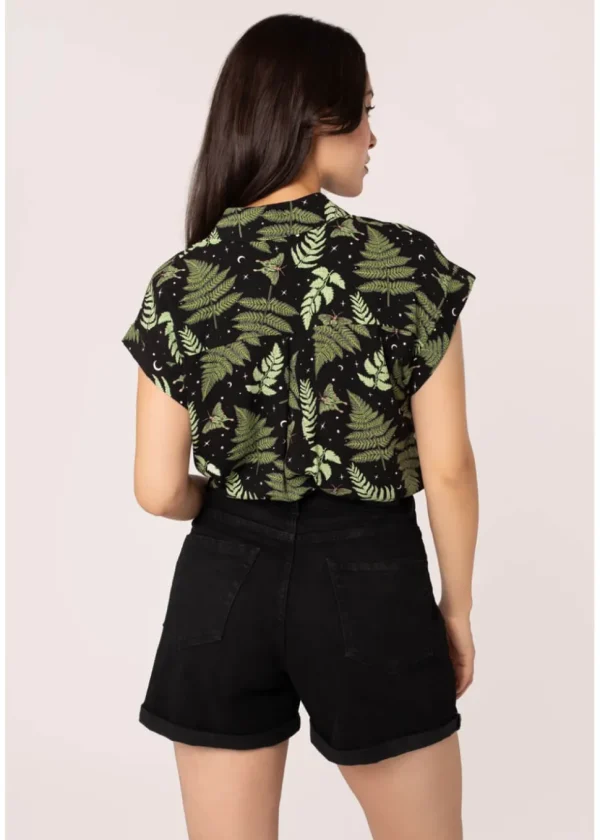 Hell Bunny Metamorphosis Moth Shorts Black