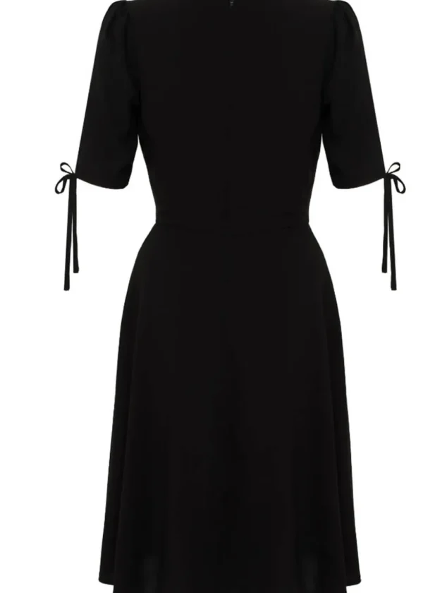 Hell Bunny Natura Mushroom 40's Swing Dress Black