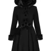 Hell Bunny Oita 40's Coat Black