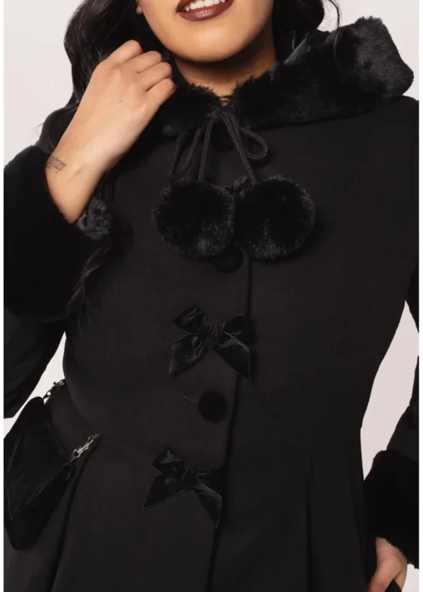 Hell Bunny Oita 40's Coat Black