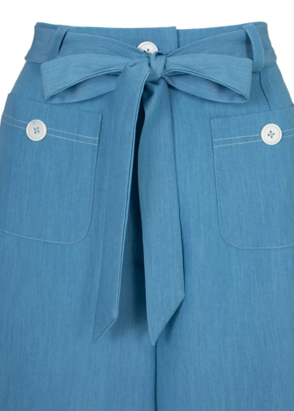 Hell Bunny Rylee Culottes Blue
