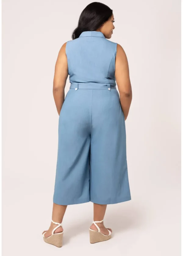Hell Bunny Rylee Jumpsuit Blue