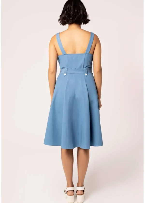 Hell Bunny Rylee 40's Swing Dress Blue
