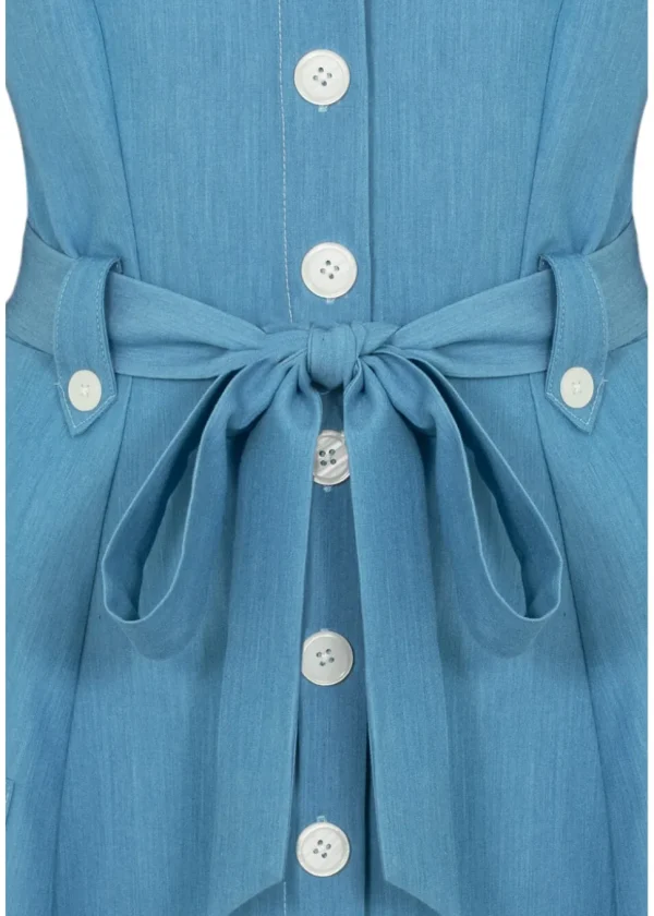Hell Bunny Rylee 40's Swing Dress Blue