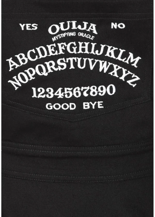 Hell Bunny Samara Ouija 60's Pinafore Dress Black