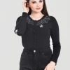 Hell Bunny Spider 50's Cardigan Black