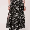 Hell Bunny Star Sign 70's Maxi Skirt Black