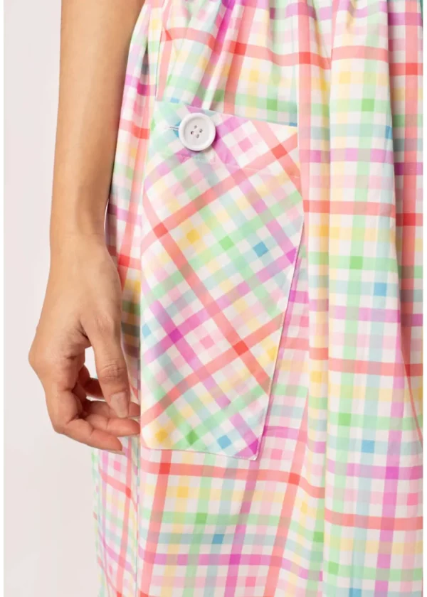 Hell Bunny Suzon Stripe 50's Swing Skirt Multi