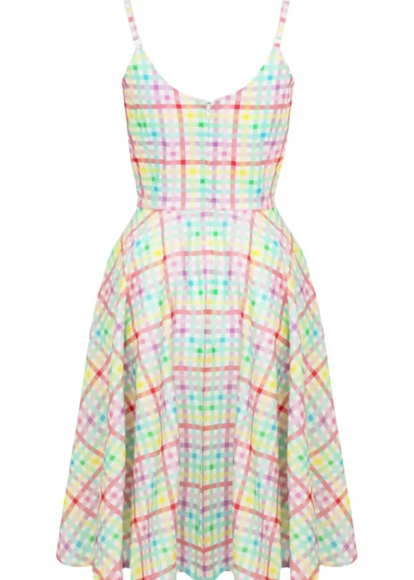 Hell Bunny Suzon Stripe 40's Swing Dress Multi
