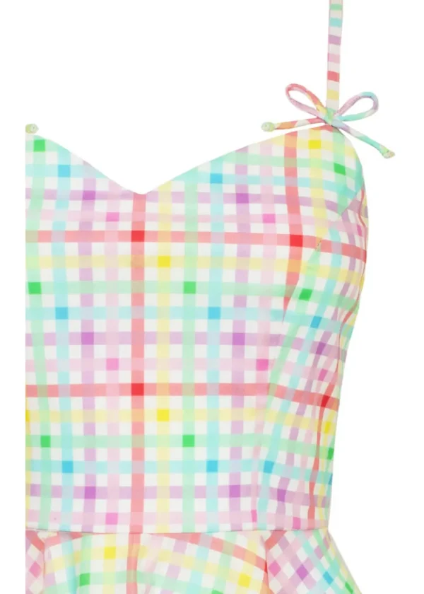 Hell Bunny Suzon Stripe 40's Swing Dress Multi