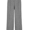 Hell Bunny Teddy Houndstooth 40's Trousers Grey