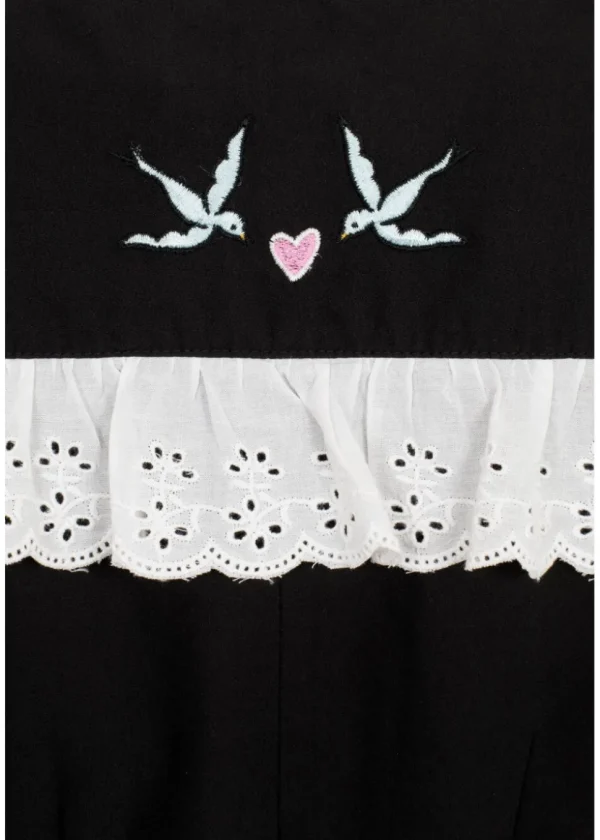 Hell Bunny Tessie Blouse Black