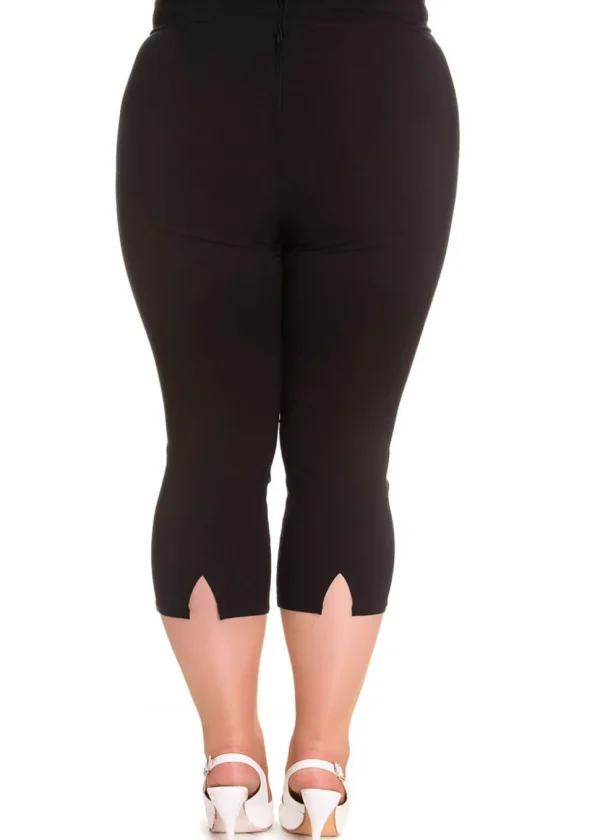 Hell Bunny Tina 50's Capri Trousers Black