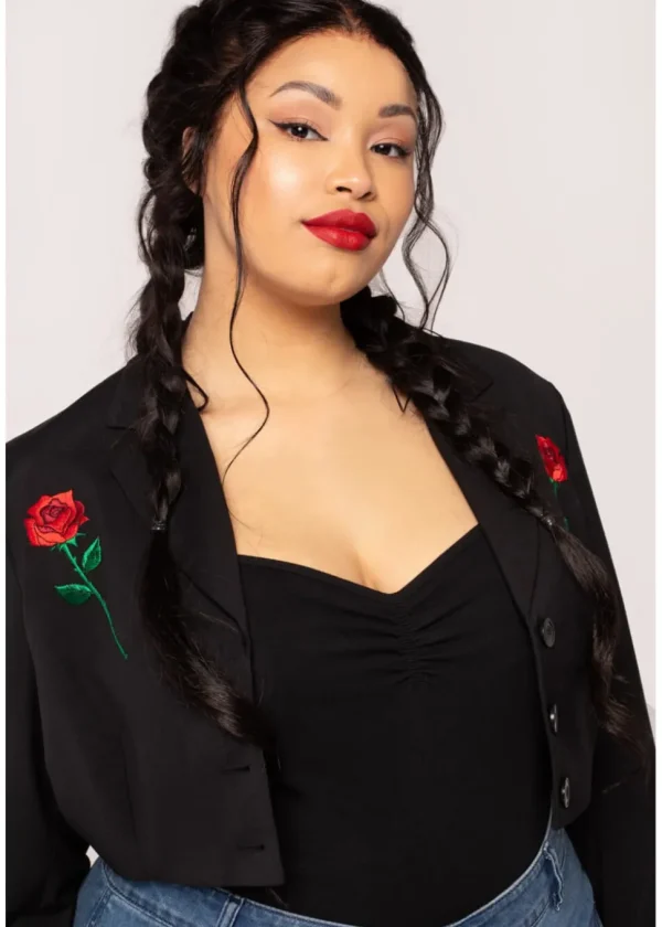 Hell Bunny Viva Maria Blazer Black