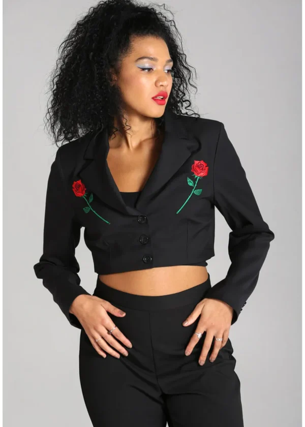 Hell Bunny Viva Maria Blazer Black
