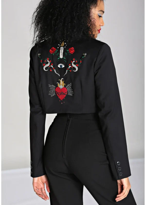 Hell Bunny Viva Maria Blazer Black