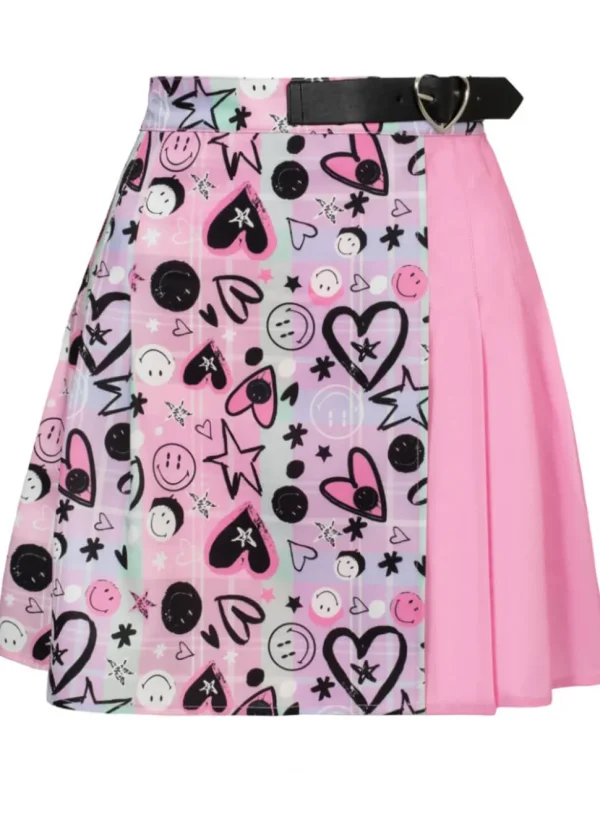 Hell Bunny x Smiley Robbie Skirt Multi