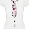 Hell Bunny x Smiley Robbie Blouse Multi Colour