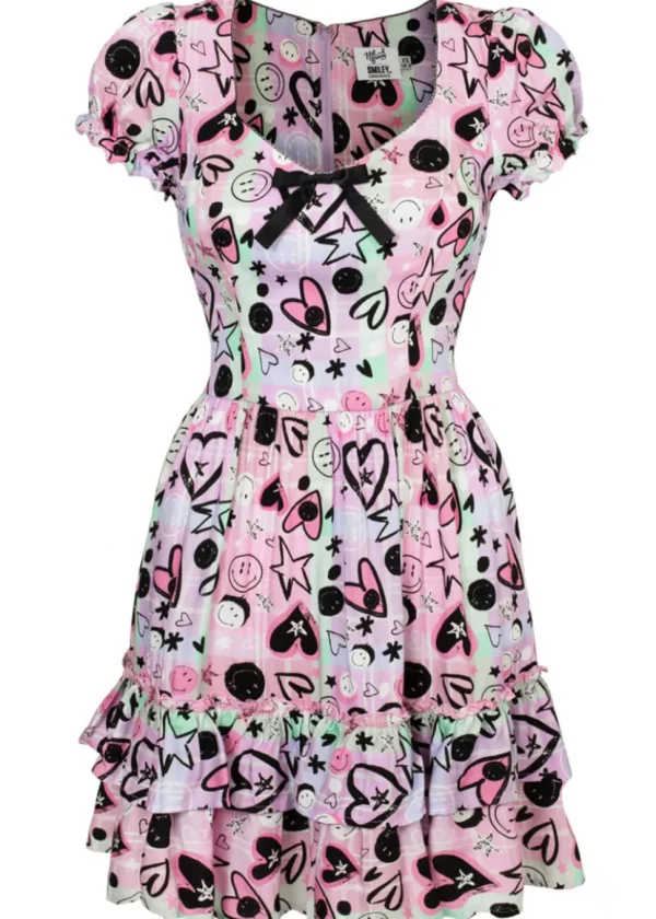 Hell Bunny x Smiley Robbie Dress Multi