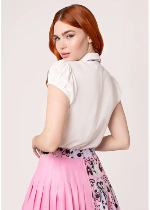 Hell Bunny x Smiley Robbie Blouse Multi Colour