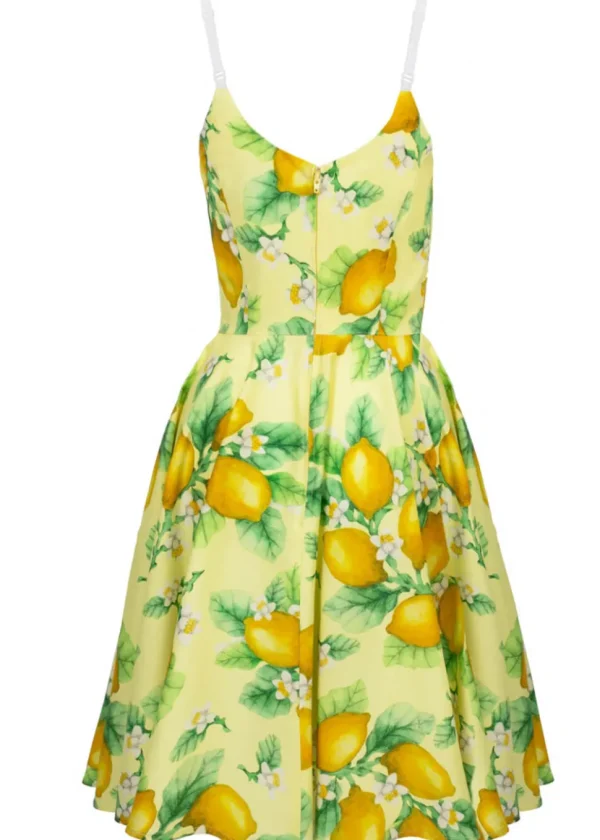 Hell Bunny Zesty Lemon 50's Swing Dress Yellow