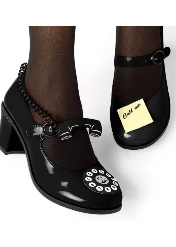 Hot Chocolate Design Call Me 50's Pumps Black