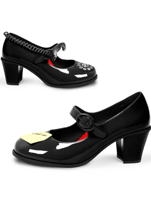 Hot Chocolate Design Call Me 50's Pumps Black