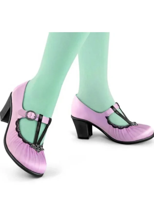 Hot Chocolate Design Lily Bat Pumps Pink