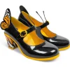 Hot Chocolate Design Monarch Butterfly Pumps Black