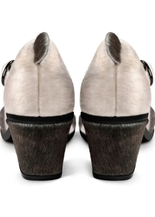 Hot Chocolate Design Panda Pumps Black White