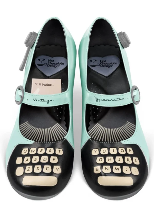 Hot Chocolate Design Typewriter Heels