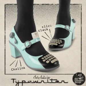 Hot Chocolate Design Typewriter Heels