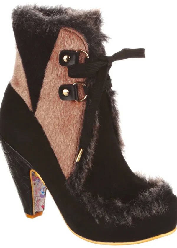 Irregular Choice Apple Turnover Boots Black