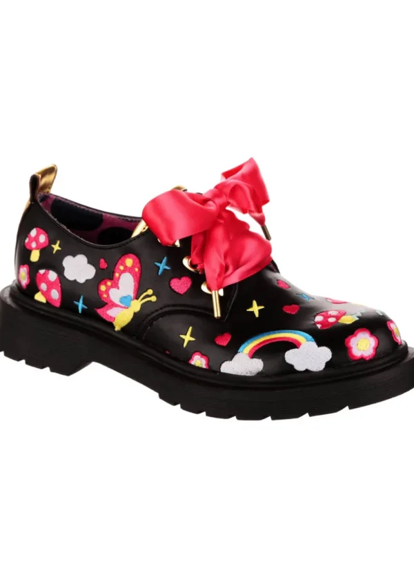Irregular Choice Dear Diary Shoes Black