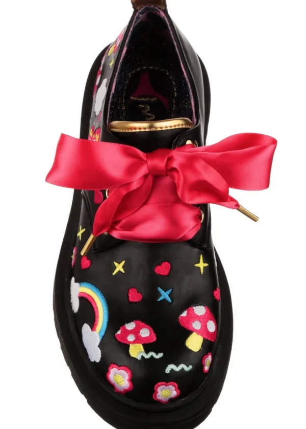 Irregular Choice Dear Diary Shoes Black