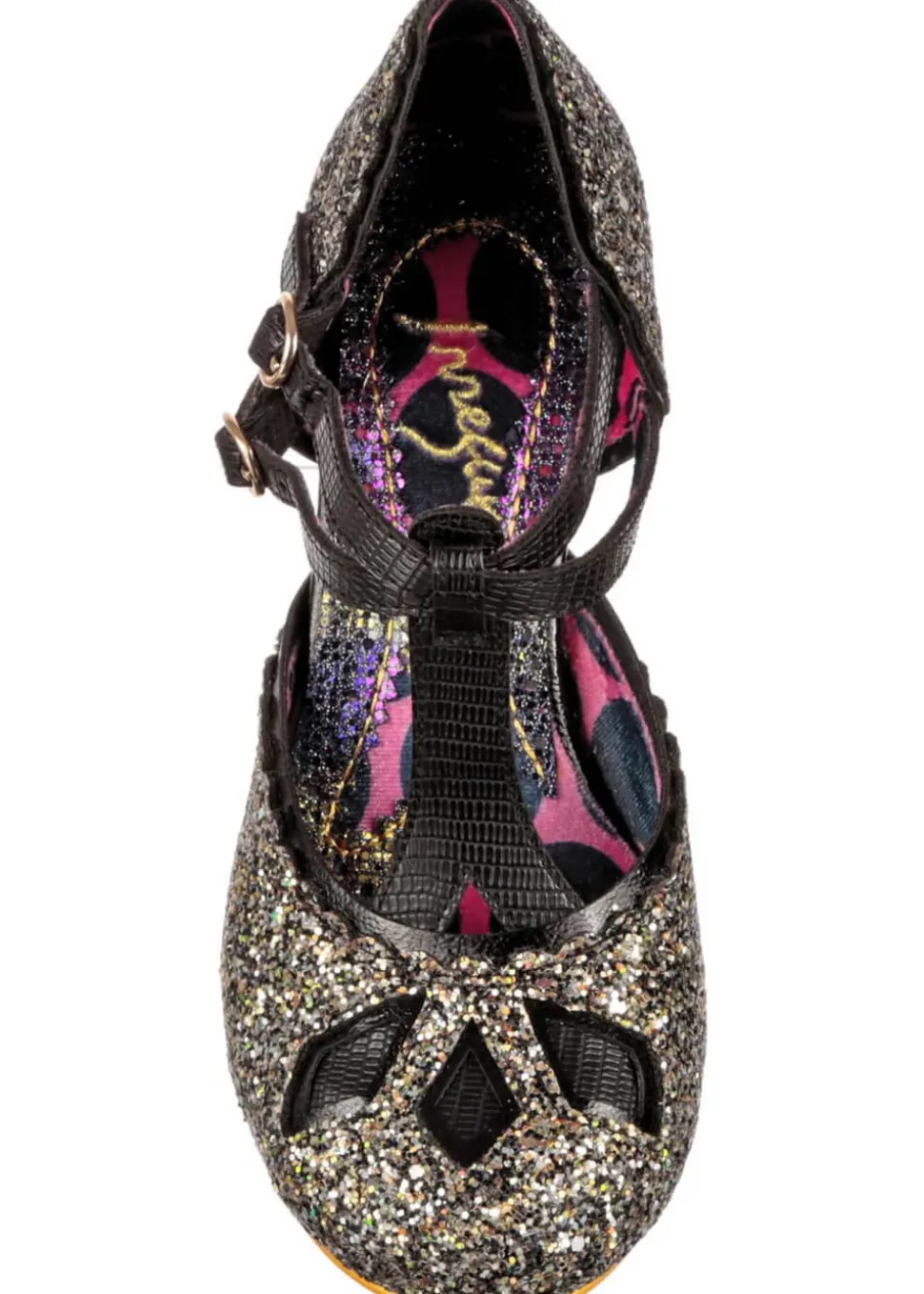 irregular_choice_golden_a_2.webp Irregular Choice Golden Age Glitter 20's Pumps Black Gold