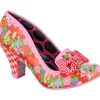 Irregular Choice Kanjanka Florals 50's Pumps Red