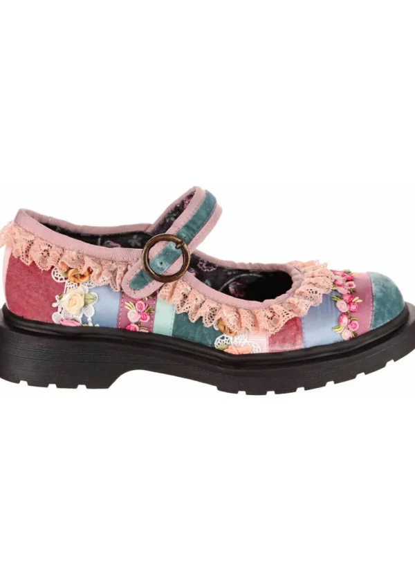 Irregular Choice Lacey Stroll Mary Jane Shoes Blue