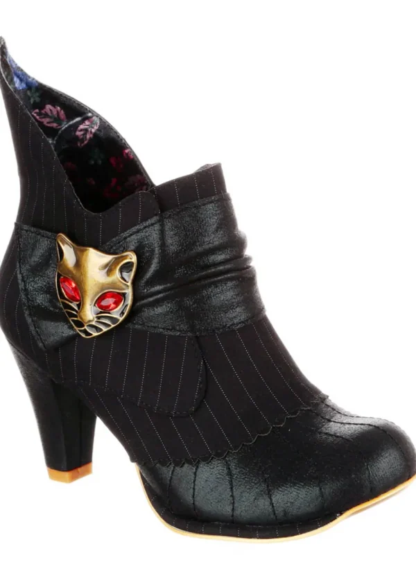 Irregular Choice Miaow Cat Boots Black