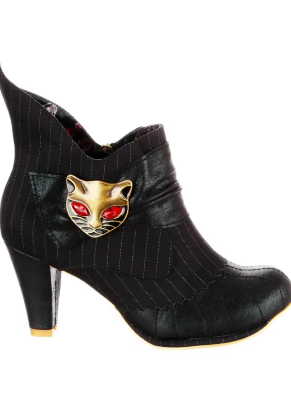 Irregular Choice Miaow Cat Boots Black