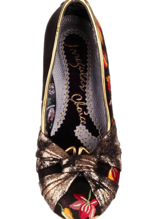 Irregular Choice Orchiding Me Pumps Bordeaux Red