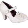 Irregular Choice Piccolo Sequins 50's Pumps Ivory