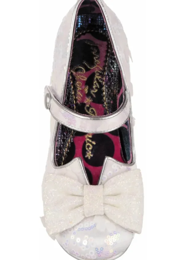 Irregular Choice Piccolo Sequins 50's Pumps Ivory