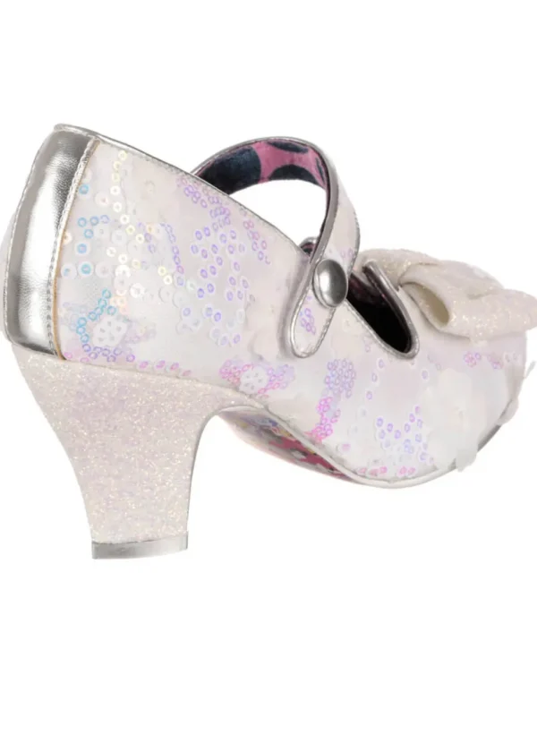 Irregular Choice Piccolo Sequins 50's Pumps Ivory