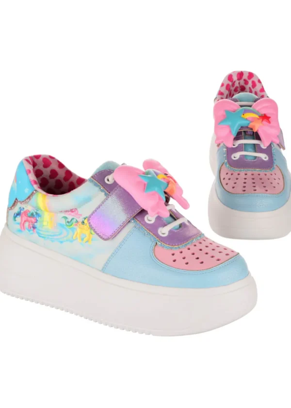Irregular Choice x My Little Pony Rainbow Of Light Sneakers Light Blue