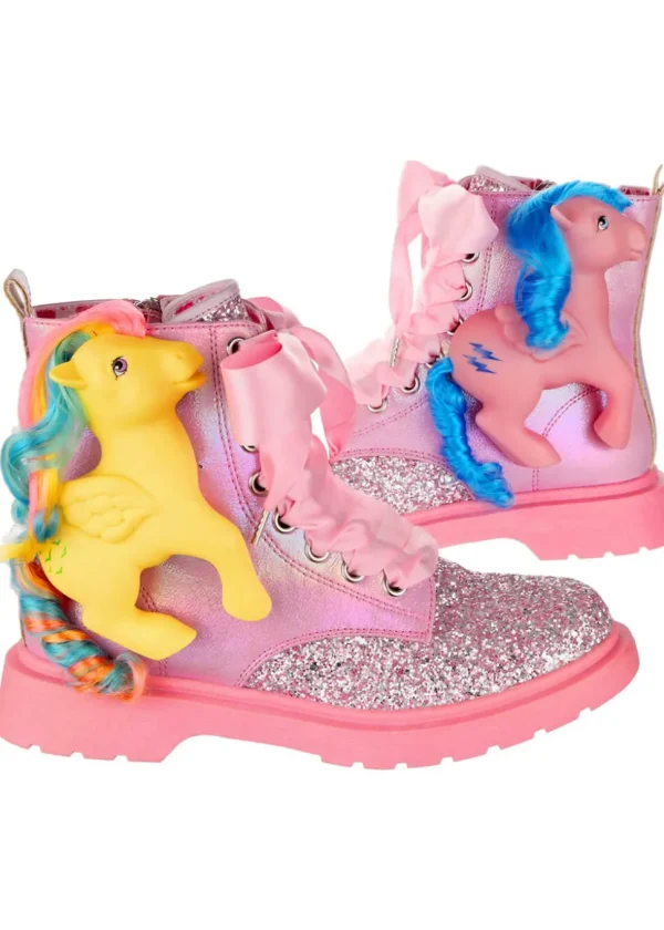 Irregular Choice x My Little Pony Friends Forever Lace-up Boots Pink