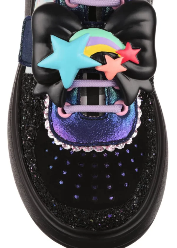 Irregular Choice x My Little Pony Rainbow Of Light Sneakers Black