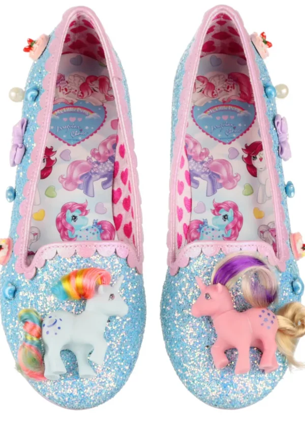 Irregular Choice x My Little Pony Playful Ponies Ballerinas Blue