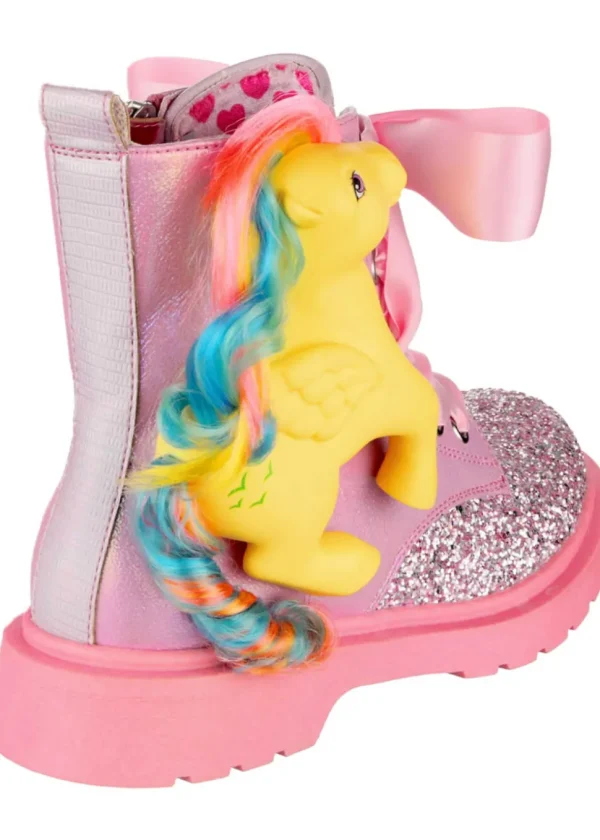 Irregular Choice x My Little Pony Friends Forever Lace-up Boots Pink
